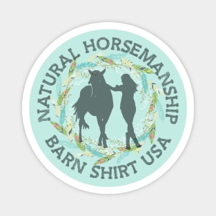 Natural Horsemanship Feathers - Barn Shirt USA Magnet